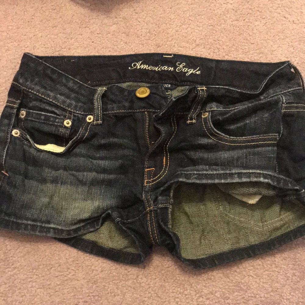 American Eagle Dark Denim Shorts